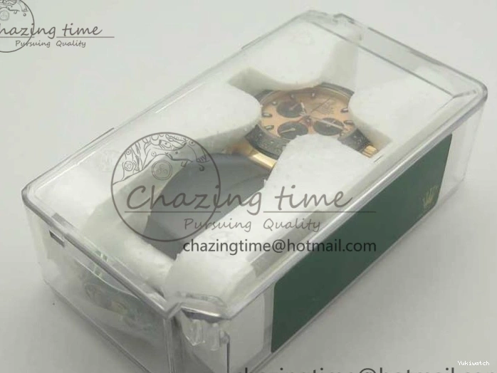 On Daytona Gold Black Super Clone Best Dial 116515 Edition 1:1 Rubber A4130 Strap Rose V2 ARF 1229